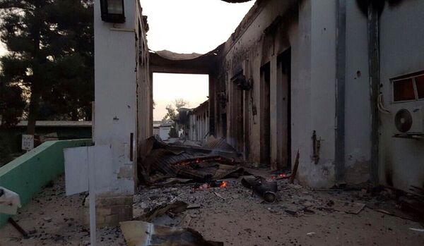 The burned Doctors Without Borders hospital is seen after explosions in the northern Afghan city of Kunduz, Saturday, Oct. 3, 2015 The burned Doctors Without Borders hospital is seen after explosions in the northern Afghan city of Kunduz, Saturday, Oct. 3, 2015 - Sputnik International