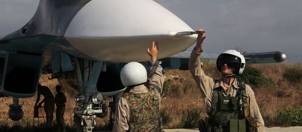 Russian war planes at Hmeimim base in Syria - Sputnik International