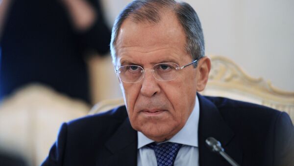 Russian Foreign Minister Sergei Lavrov meets with his Laotian counterpart Thongloun Sisoulith - Sputnik International