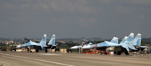 Russian military air group at Khmeimim airbase in Syria Russian military air group at Khmeimim airbase in Syria - Sputnik International