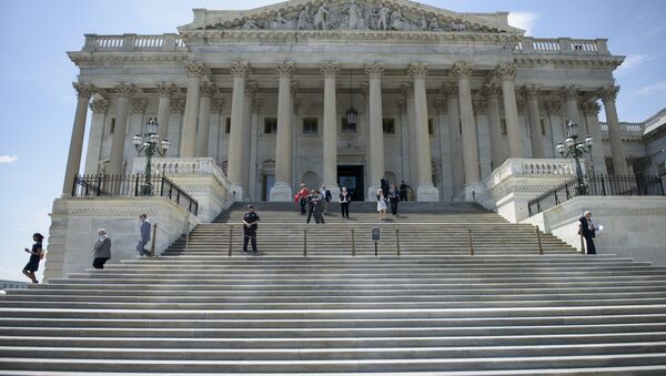 Members of Congress leave after a series of votes effecting the fast tracking of the Trans-Pacific Partnership on Capitol Hill June 12, 2015 in Washington, DC. The House of Representatives voted down a bill that will could effect the fast tracking of the Trans-Pacific Partnership trade agreement. - Sputnik International