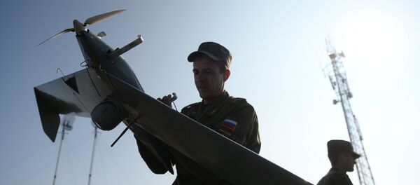 Launch of Zastava UAV during an exercise Launch of Zastava UAV during an exercise - Sputnik International