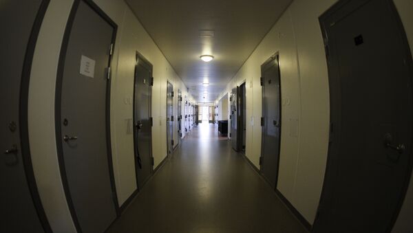 This picture shows a prison corridor inside the high-security prison in the town of Norrtaelje, Sweden on November 15, 2013 - Sputnik International