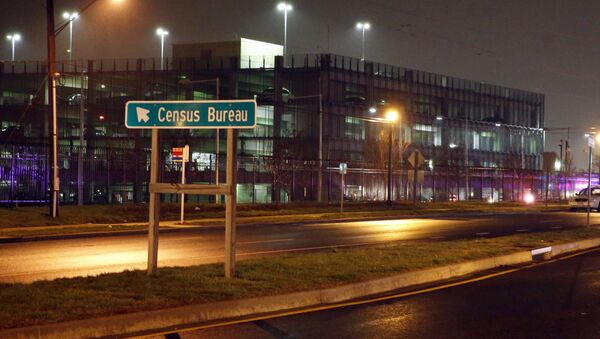 A sign for the U.S. Census Bureau headquarters campus. File photo - Sputnik International