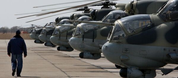 Mi-24 helicopters. File photo Mi-24 helicopters. File photo - Sputnik International
