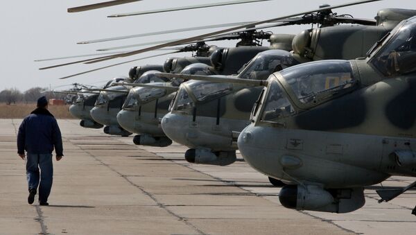 Mi-24 helicopters. File photo - Sputnik International