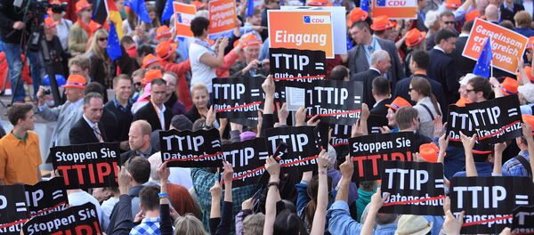 Anti-TTIP Flashmob in Hamburg, Germany - Sputnik International