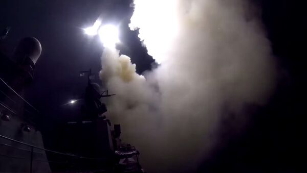 Massive strike on targets in Syria from the Caspian Sea - Sputnik International