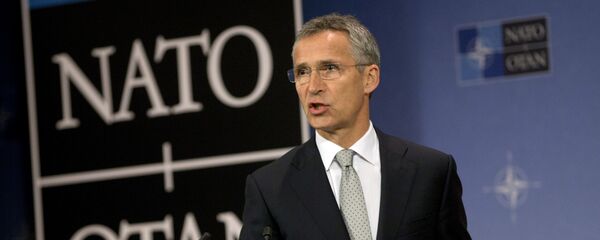 NATO Secretary General Jens Stoltenberg speaks during a media conference at NATO headquarters in Brussels - Sputnik International