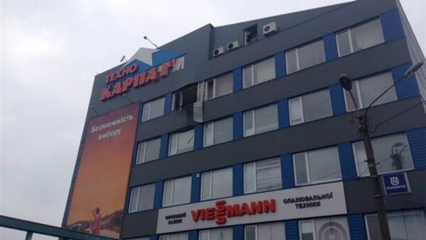 Shelled store in Mukachevo - Sputnik International