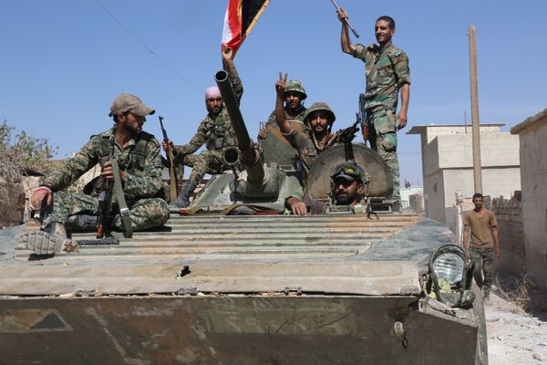 City of Atshan liberated by Syrian army with support of Russian aviation City of Atshan liberated by Syrian army with support of Russian aviation - Sputnik International