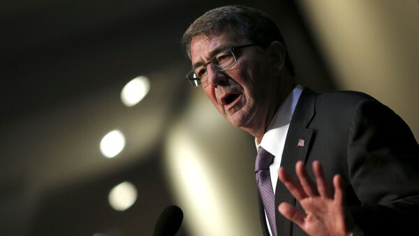 U.S. Defense Secretary Ash Carter delivers remarks at The Association of the United States Army (AUSA) 2015 Annual Meeting and Exposition in Washington October 14, 2015 - Sputnik International