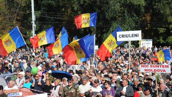 Anti-government protests in Chisinau. File photo - Sputnik International