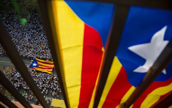 National Day of Catalonia celebrated in Barcelona - Sputnik International