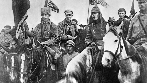 Soldiers of the 1st mounted army - Sputnik International