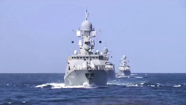 Caspian Flotilla warships - Sputnik International