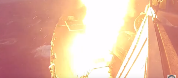 The US Navy has test-fired its anti-missile defense system in Europe. The US Navy has test-fired its anti-missile defense system in Europe. - Sputnik International