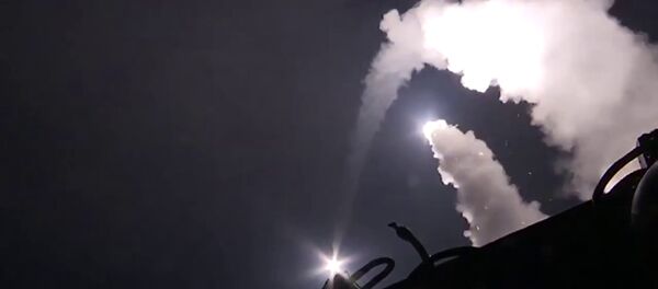Caspian Flotilla ships fire missiles to attack ISIL positions in Syria - Sputnik International