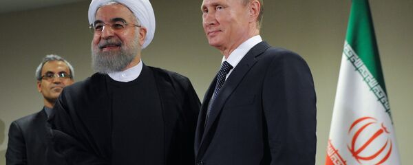 President of Russia Vladimir Putin, right, and President of the Islamic Republic of Iran Hassan Rouhani President of Russia Vladimir Putin, right, and President of the Islamic Republic of Iran Hassan Rouhani - Sputnik International