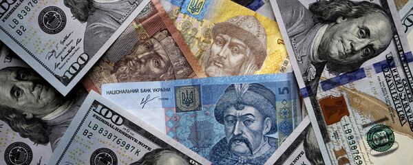 US and Ukrainian notes and coins - Sputnik International