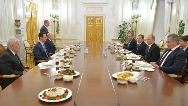 President Vladimir Putin meets with President of Syria Bashar al-Assad - Sputnik International