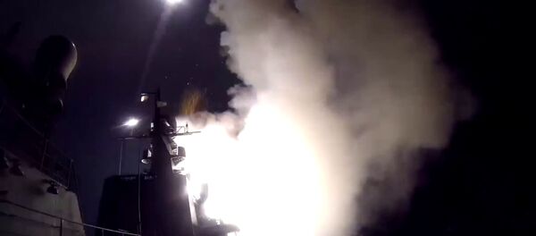 Caspian Flotilla ships fire missiles to attack ISIL positions in Syria - Sputnik International