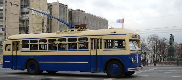 Moscow trolley parade Moscow trolley parade - Sputnik International