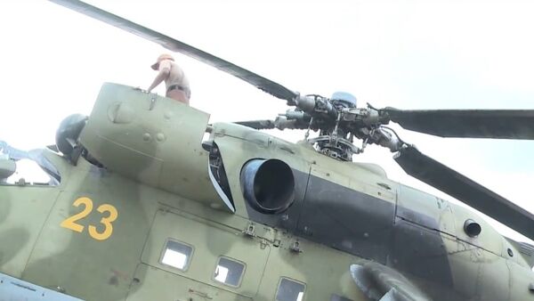 Syria: Russian helicopter gunships inspected before military deployment - Sputnik International