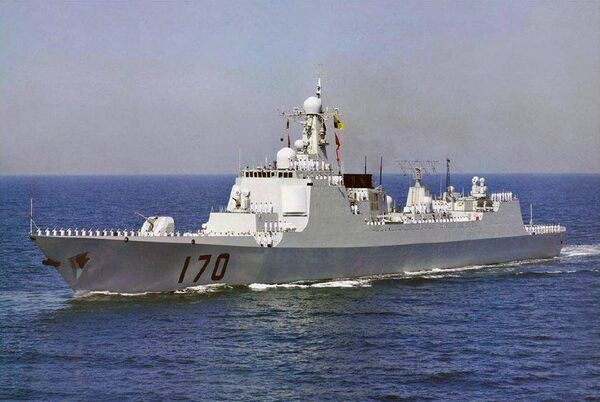 Chinese destroyer Lanzhou Chinese destroyer Lanzhou - Sputnik International