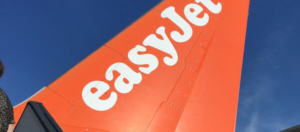 An Airbus in British airline EasyJet livery is pictured on July 3, 2015 on the tarmac at the Lille-Lesquin airport, northern France. - Sputnik International
