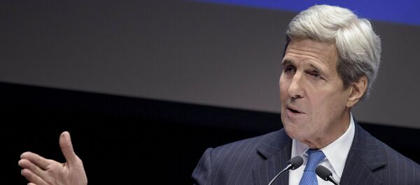 US Secretary of State John Kerry speaks at Nazarbayev University on November 2, 2015 in Astana. US Secretary of State John Kerry speaks at Nazarbayev University on November 2, 2015 in Astana. - Sputnik International