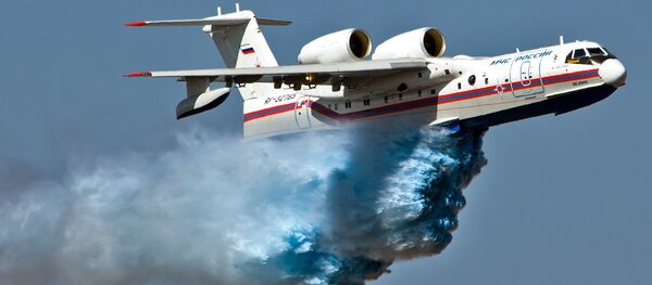 Russian amphibious Be-200 aircrafts - Sputnik International
