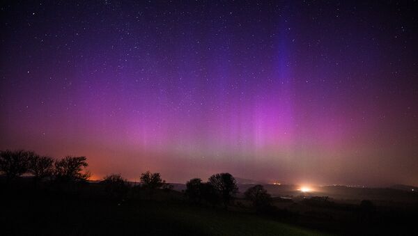 Northern lights seen in Wales in March, 2015. - Sputnik International
