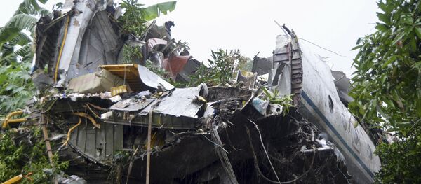 The scene of a cargo airplane that crashed after take-off near Juba Airport in South Sudan The scene of a cargo airplane that crashed after take-off near Juba Airport in South Sudan - Sputnik International