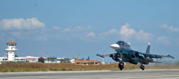 Russian warplanes at Hmeymim Airbase, Syria Russian warplanes at Hmeymim Airbase, Syria - Sputnik International