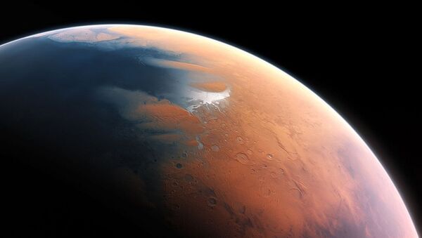 An artist’s impression shows how Mars may have looked about four billion years ago. - Sputnik International