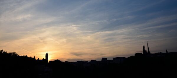 Luxembourg skyline contre-jour from Pont Viaduc Luxembourg skyline contre-jour from Pont Viaduc - Sputnik International