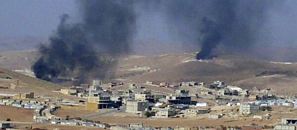 FILE - In this Saturday, Aug. 2, 2014, file photo, smoke billows from the Lebanese town of Arsal, a Sunni Muslim town near the Syrian border in eastern Lebanon. FILE - In this Saturday, Aug. 2, 2014, file photo, smoke billows from the Lebanese town of Arsal, a Sunni Muslim town near the Syrian border in eastern Lebanon. - Sputnik International