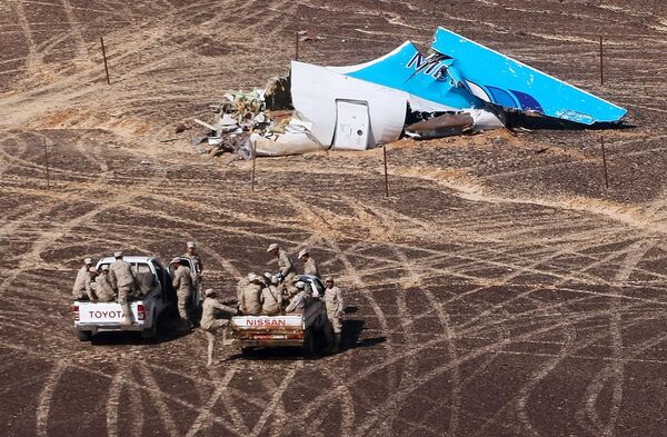 Russian Airbus A321 passenger airliner crash site in Egypt Russian Airbus A321 passenger airliner crash site in Egypt - Sputnik International