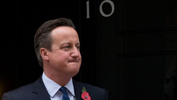 British Prime Minister David Cameron at 10 Downing Street in London, Tuesday, Nov. 3, 2015. - Sputnik International