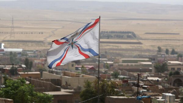 Christian Assyrian flag. File photo - Sputnik International