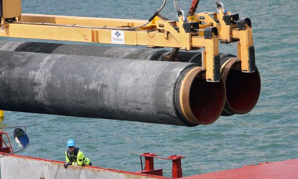 Construction of Nord Stream pipeline Construction of Nord Stream pipeline - Sputnik International