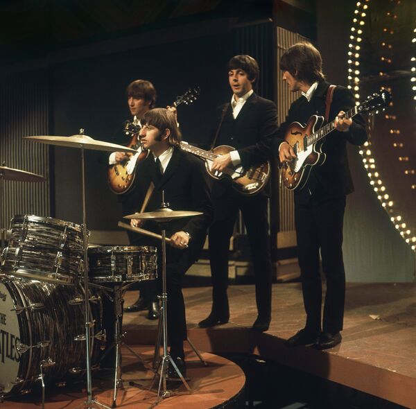 The Beatles perform at TV studios in London, June 1966, prior to their tour in Germany and Japan The Beatles perform at TV studios in London, June 1966, prior to their tour in Germany and Japan - Sputnik International