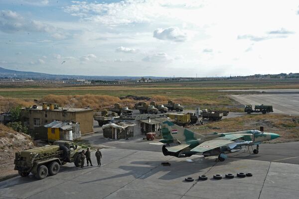 MiG-23 of the Syrian Air Force on air base Hama MiG-23 of the Syrian Air Force on air base Hama - Sputnik International