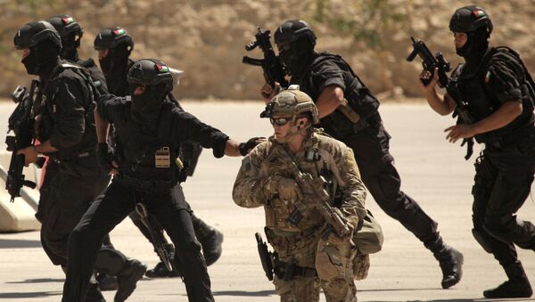FILE - In this Thursday, June 20, 2013 photo, special operations forces from Iraq, Jordan and the U.S. conduct an exercise as part of Eager Lion multinational military maneuvers at the King Abdullah Special Operations Training Center (KASOTC) in Amman, Jordan - Sputnik International