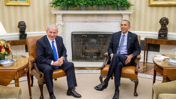 President Barack Obama meets with Israeli Prime Minister Benjamin Netanyahu in the Oval Office of the White House in Washington, Monday, Nov. 9, 2015 - Sputnik International