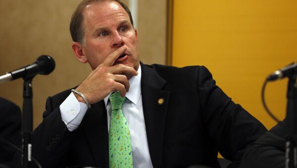 University of Missouri President Tim Wolfe participates in a news conference in Rolla, Mo. - Sputnik International