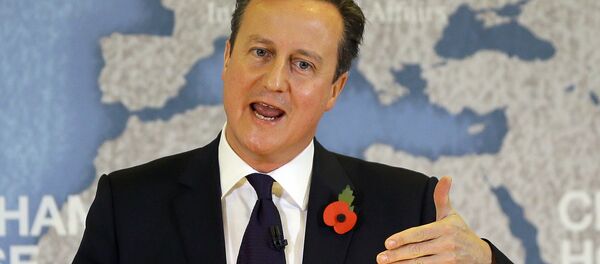 Britain's Prime Minister David Cameron delivers a speech on EU reform, at Chatham House in London, Britain November 10, 2015. - Sputnik International