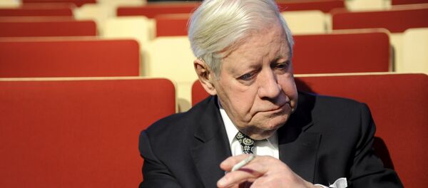 Former German chancellor Helmut Schmidt - Sputnik International