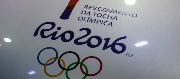 View of a Rio 2016 Olympic torch logo at the Jockey Club in Rio de Janeiro, Brazil View of a Rio 2016 Olympic torch logo at the Jockey Club in Rio de Janeiro, Brazil - Sputnik International